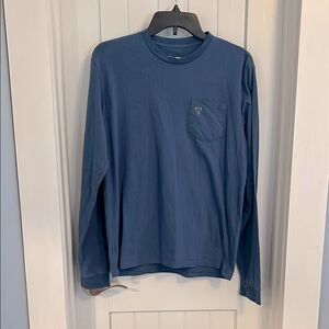Men’s Birddogs Long Sleeve Pocket Tee Blue Size Medium
